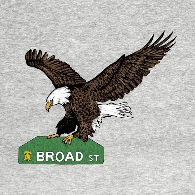 Philly Broad Street Eagle by Elizabeth Weglein Art